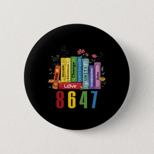 Equal Rights Book Flowers 8647 Trump Feminist Wome 6 Cm Round Badge