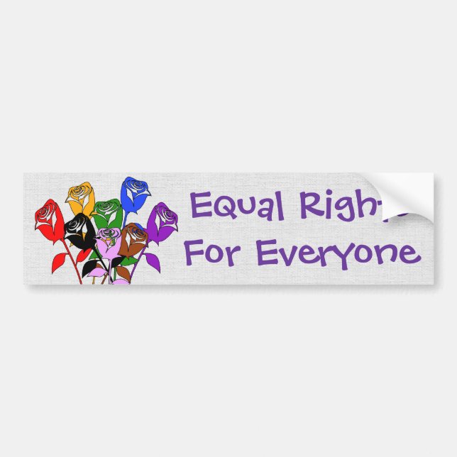 Equal Rights Bumper Sticker (Front)