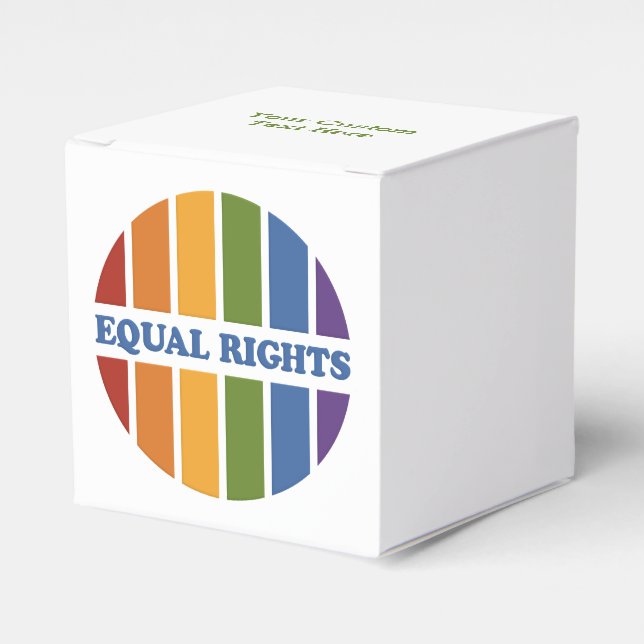 Equal Rights custom favour boxes (Front Side)