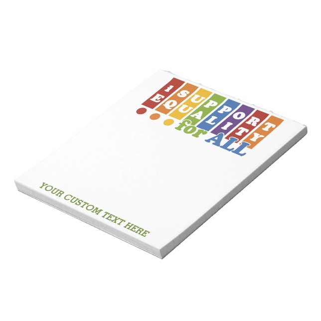 Equal Rights custom notepad (Rotated)