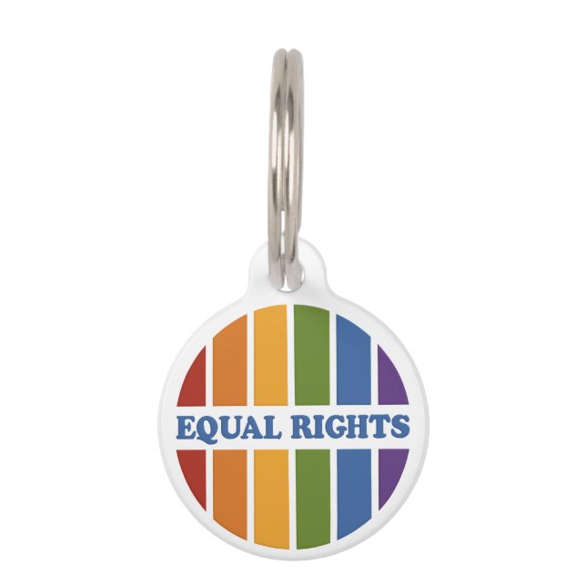 Equal Rights custom pet tags (Front)