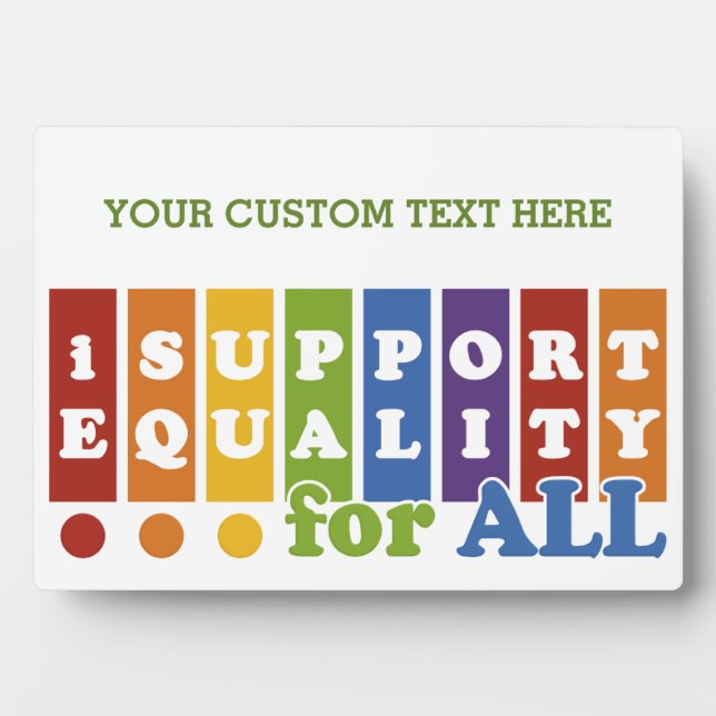 Equal Rights custom plaque (Front)