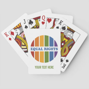 Equal Rights custom playing cards