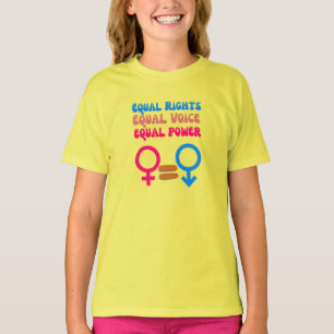 Equal Rights Equal Voice Feminist Equality Resist T-Shirt