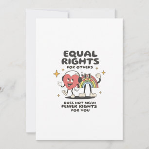 Equal Rights for Others Does Not Mean Fewer Rights Holiday Card