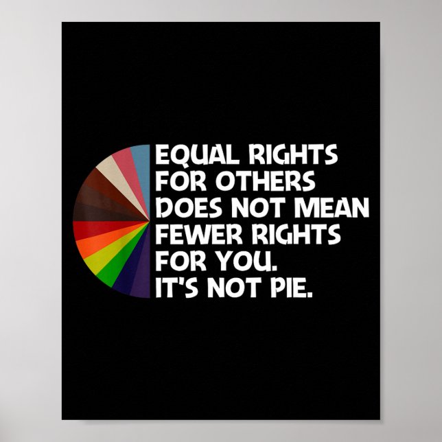 Equal Rights For Others Does Not Mean Fewer Rights Poster (Front)