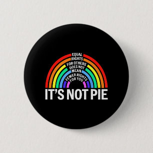 Equal Rights For Others Does Not Mean LGBT Pride 6 Cm Round Badge