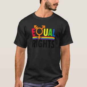 Equal Rights Gay Pride Rainbow Bisexual Love Lgbtq T-Shirt