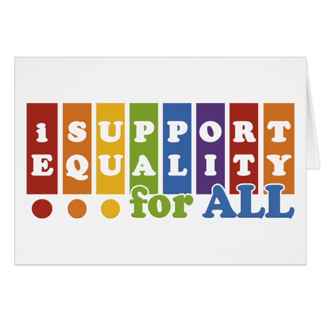 Equal Rights greeting card (Front Horizontal)