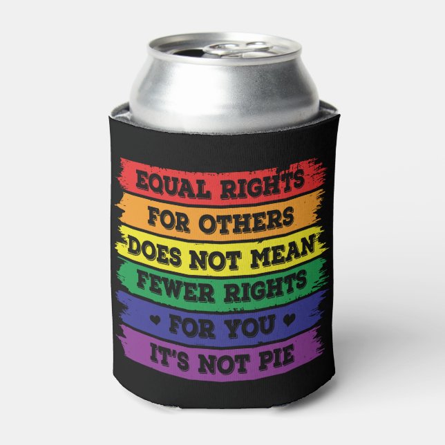 Equal Rights | LGBTQ Rights | Pride Parade | Ally Can Cooler (Can Front)