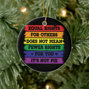 Equal Rights   LGBTQ Rights   Pride Parade   Ally Ceramic Tree Decoration