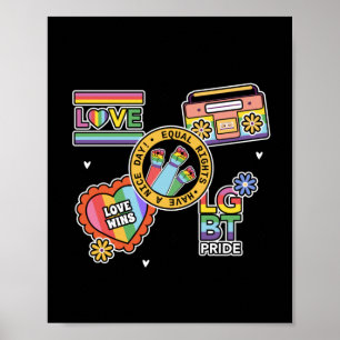 Equal rights. love wins' Pride day Poster
