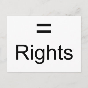Equal Rights Postcard