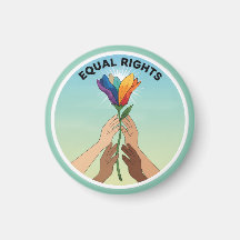 Equal Rights Rainbow Flower – Diversity and Unity