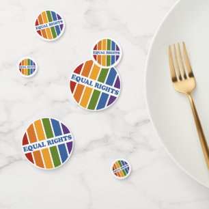Equal Rights table confetti