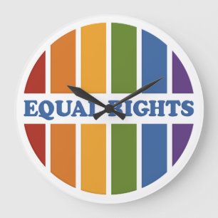 Equal Rights wall clock