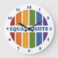 Equal Rights wall clock