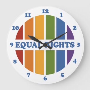 Equal Rights wall clock