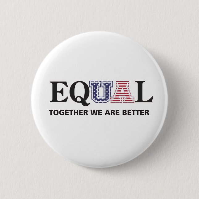 Equal UA 4th of July Button (Front)