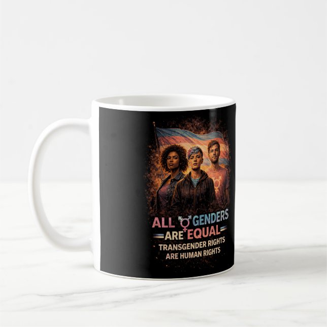 Equal Under Every Flag Coffee Mug (Left)