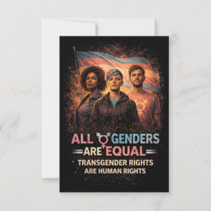 Equal Under Every Flag Thank You Card