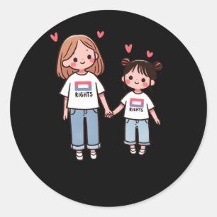 Equal Work For Equal Pay - Equal Rights - Clic Sti Classic Round Sticker