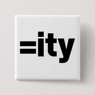 Equality 15 Cm Square Badge