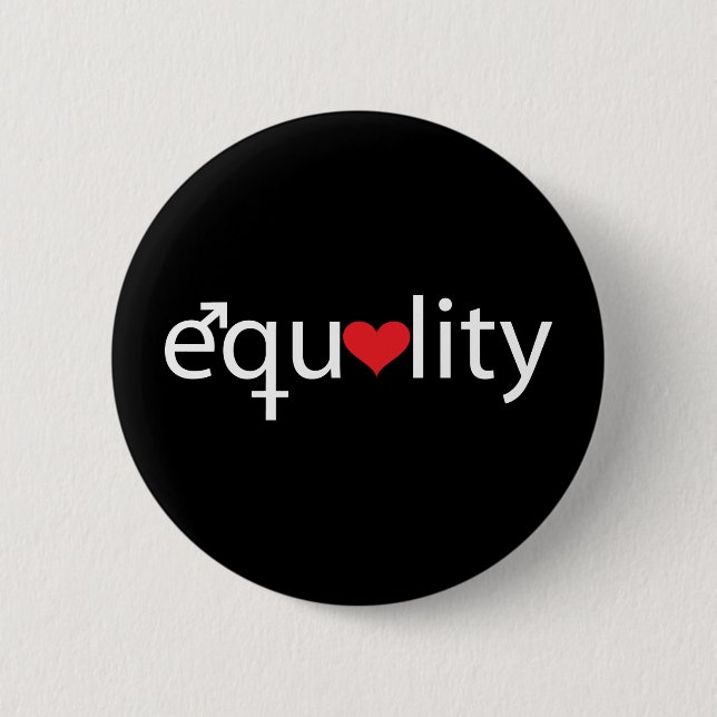 Equality 6 Cm Round Badge (Front)