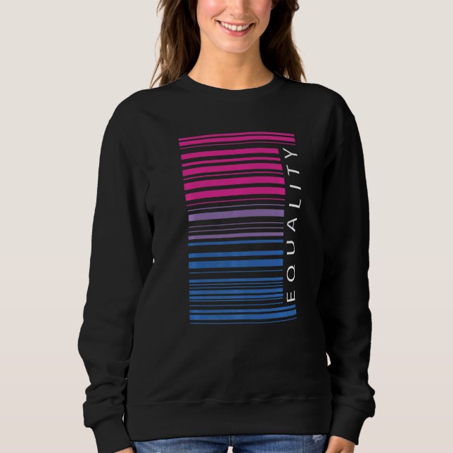Equality Bisexual Flag  Bisexual Flag Equality Pri Sweatshirt (Front)