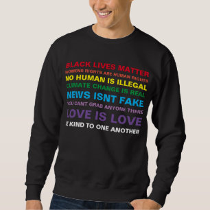 equality black lives matter pride sweatshirt