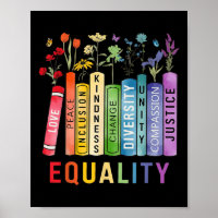 Equality Bookshelf Diversity Inclusion Kindness Ju