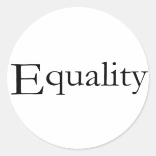 Equality Classic Round Sticker