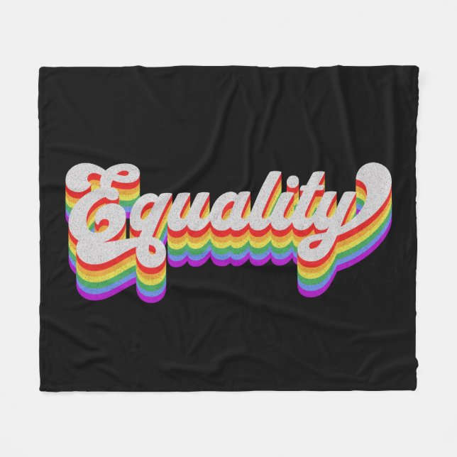 Equality Fleece Blanket (Front (Horizontal))