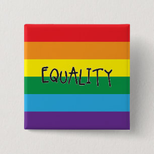 Equality for all 15 cm square badge