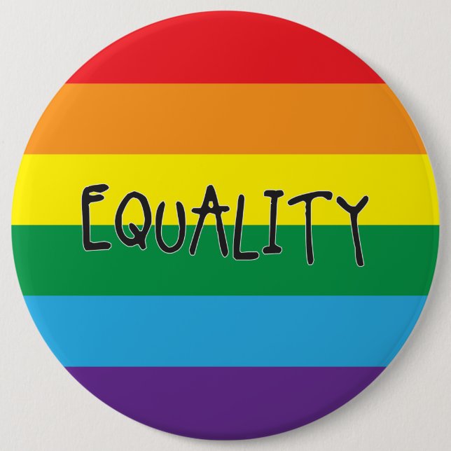 Equality for all 6 cm round badge (Front)