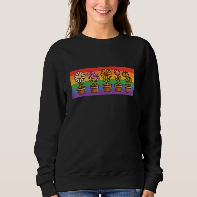 Equality Gay Pride Lgbtq Rainbow Transgender Bisex Sweatshirt (Front)