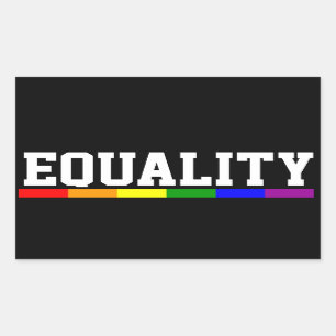 Equality Gay Pride Rectangular Sticker