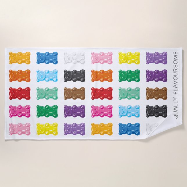 Equality Gummy Bears Beach Towel (Front)