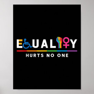 Equality Hurts Human Rights Lgbt Gay Lgbtq Pride A Poster