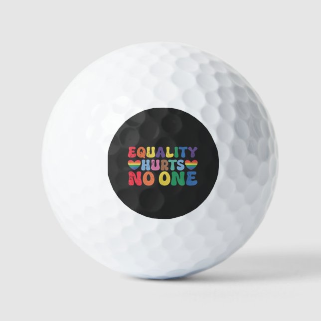 Equality Hurts No One LGBT Human Right  Golf Balls (Front)