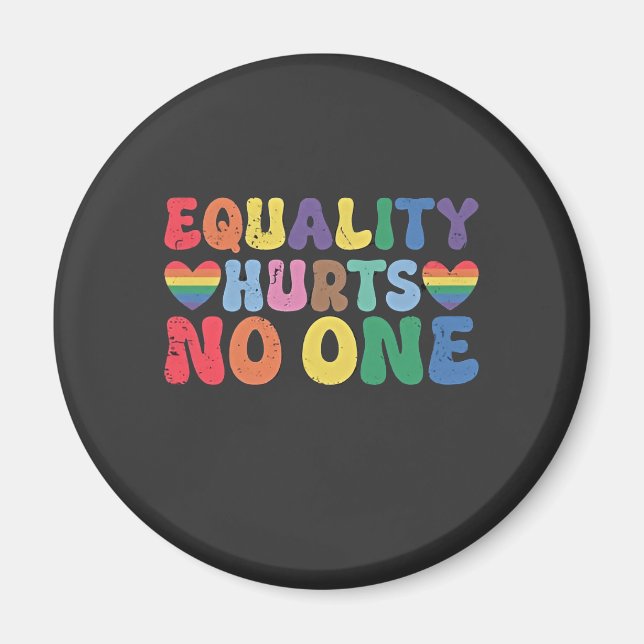 Equality Hurts No One LGBT Human Right  Magnet (Front)