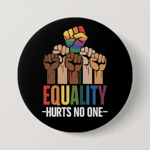 Equality Hurts No One LGBTQ Pride Human Rights 7.5 Cm Round Badge