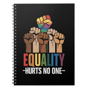 Equality Hurts No One LGBTQ Pride Human Rights Notebook