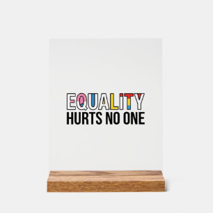 Equality Hurts No One Vintage Pride Shirt Design_1 Acrylic Sign
