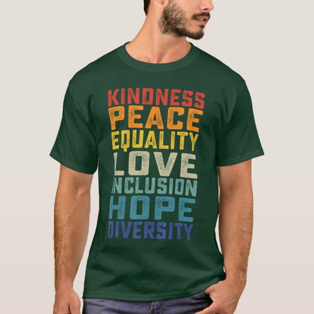 Equality Inclusion Diversity Human Rights T-Shirt (Front)