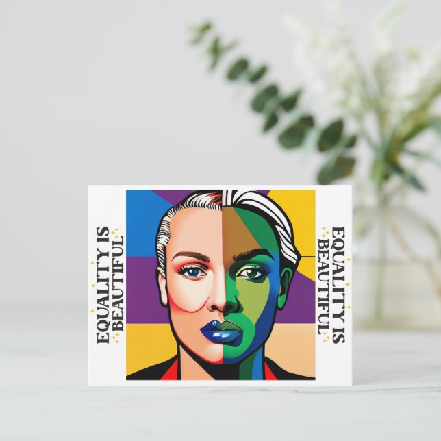 Equality is Beautiful Postcard (Standing Front)