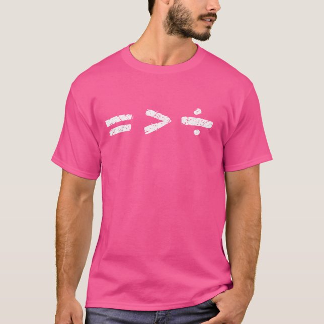 Equality is Better than Division Equal Rights Math T-Shirt (Front)