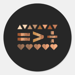 Equality Is Greater Than Division Black History Mo Classic Round Sticker