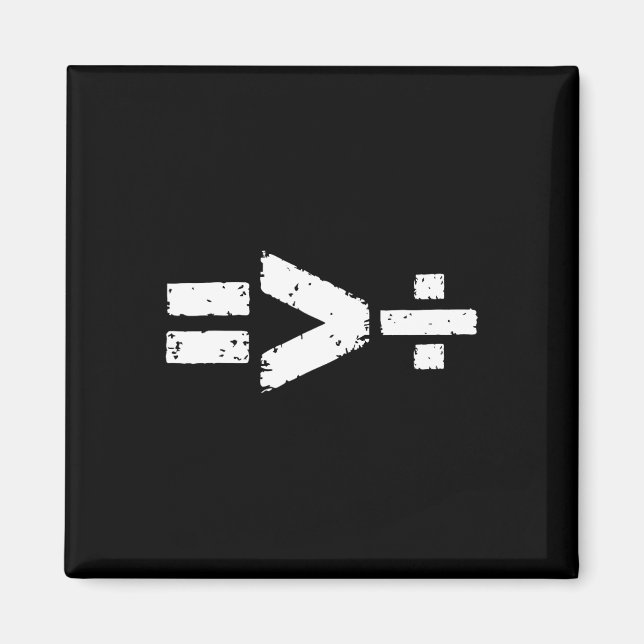 Equality Is Greater Than Division Equal Rights Mat Magnet (Front)