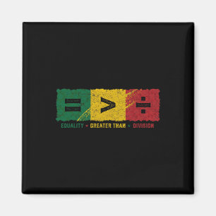 Equality Is Greater Than Division Math Symbols Bla Magnet